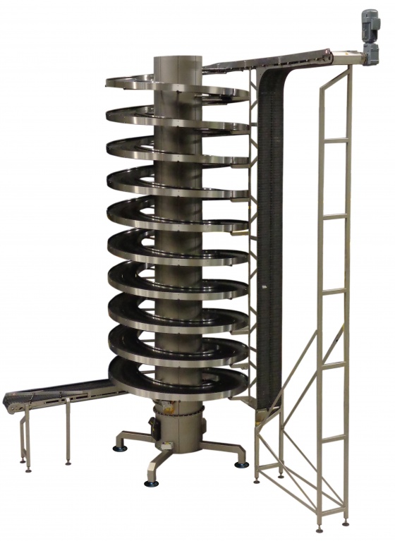All-purpose spiral conveyor for medium to large products